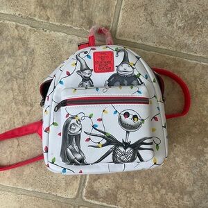 GUC Loungefly nightmare before Christmas Backpack - White and Red
